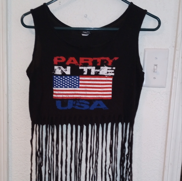 🐮 🐄 Rue 21 Crop and Fringe Tank Top - Picture 2 of 4